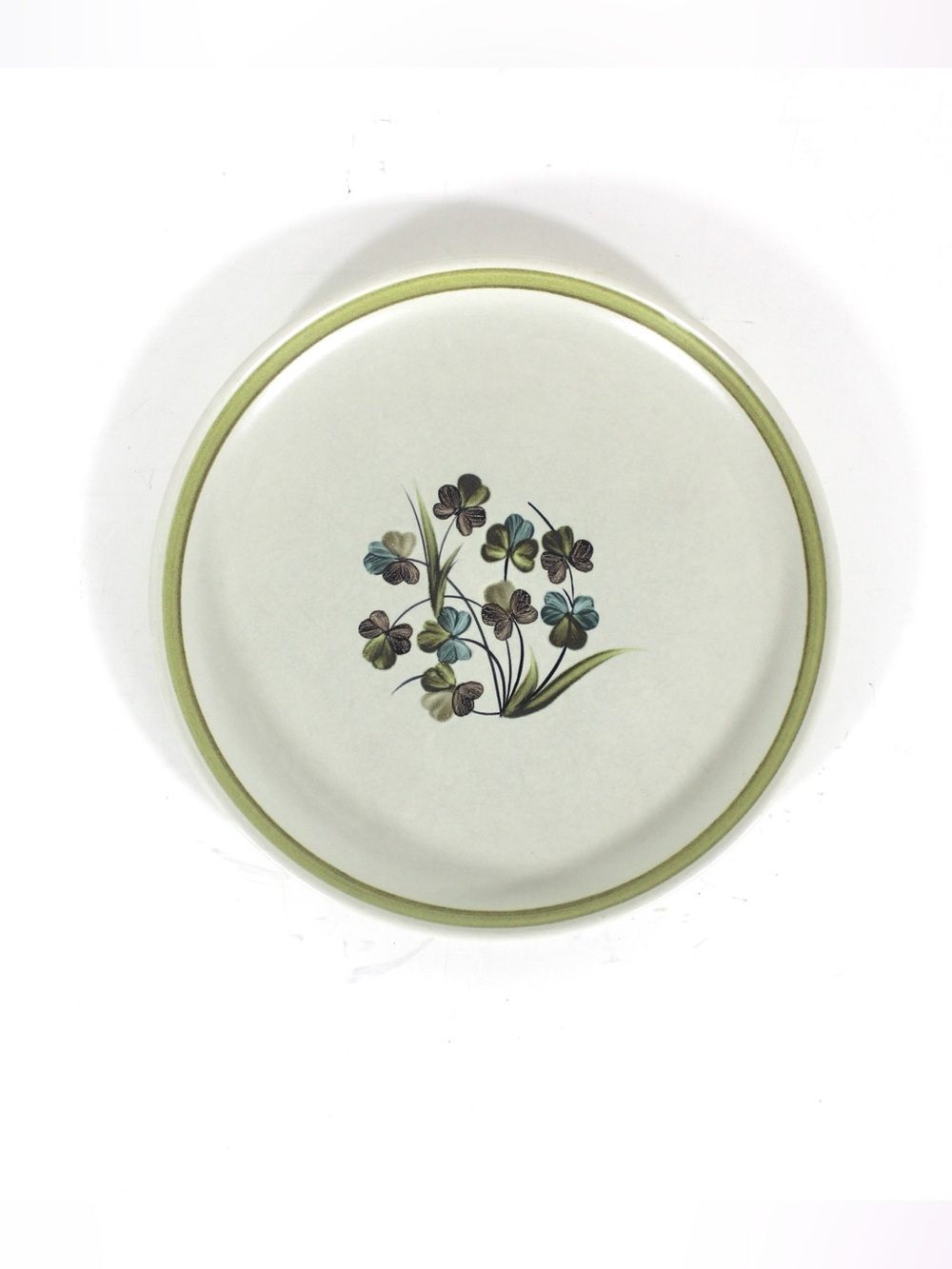 One Denby Shamrock Dinner Plate Stoneware Made in England Replacements 1954-1981